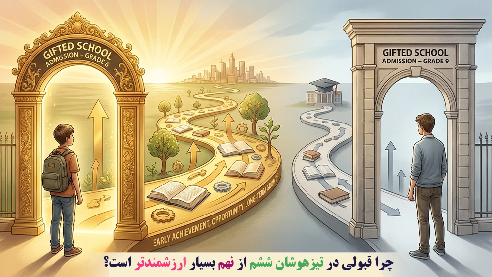 چرا قبولی در تیزهوشان ششم از نهم بسیار ارزشمندتر است؟