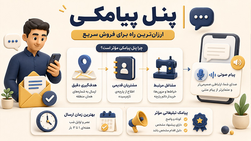 تبلیغ پارچه فروشی