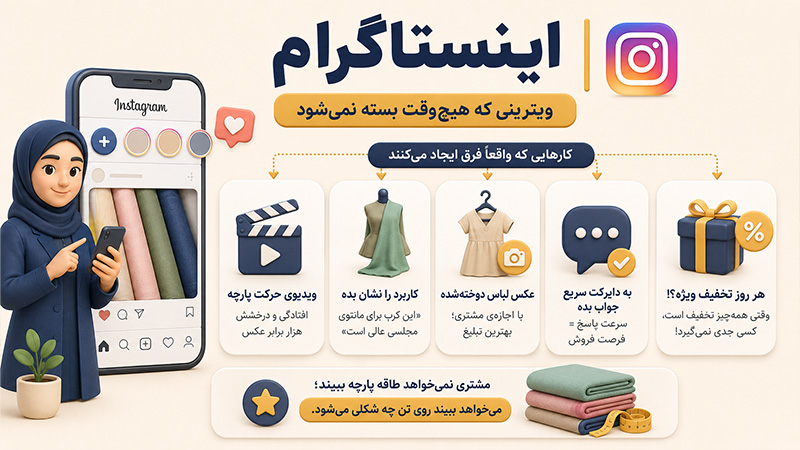 اینستاگرام ویترینی که هیچ وقت بسته نمی شود