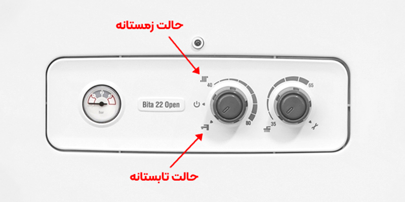 تفاوت حالت تابستانه و زمستانه پکیج
