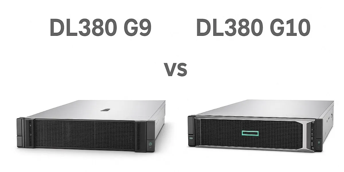 مقاله کامل: مقایسه سرور hp dl380 g10 و سرور hp dl380 g9