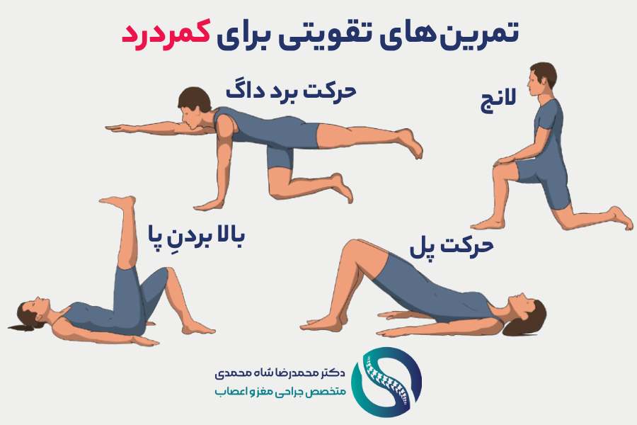 ورزش منظم و تقویت ستون فقرات بدن - جلوگیری از عود دیسک کمر