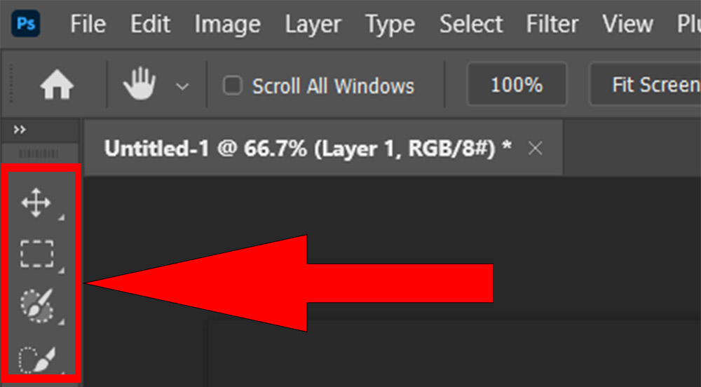 ابزارهای جابجایی و انتخاب فتوشاپ