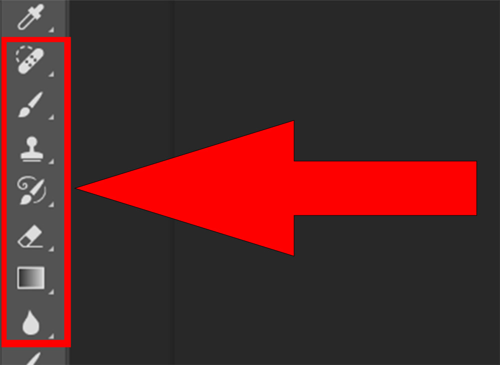 ابزارهای روتوش و نقاشی فتوشاپ