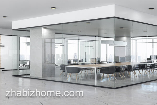 شفافیت لوکس با نما و پارتیشن شیشه ای در لواسان 1 انتخاب بین پارتیشن شیشه ای شفاف و مات، کدام بهتر است؟ | ژابیز هوم