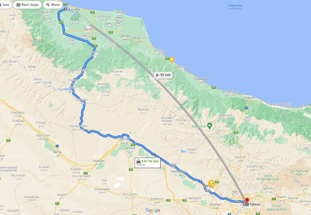 اتوبوس انزلی به تهران علی بابا