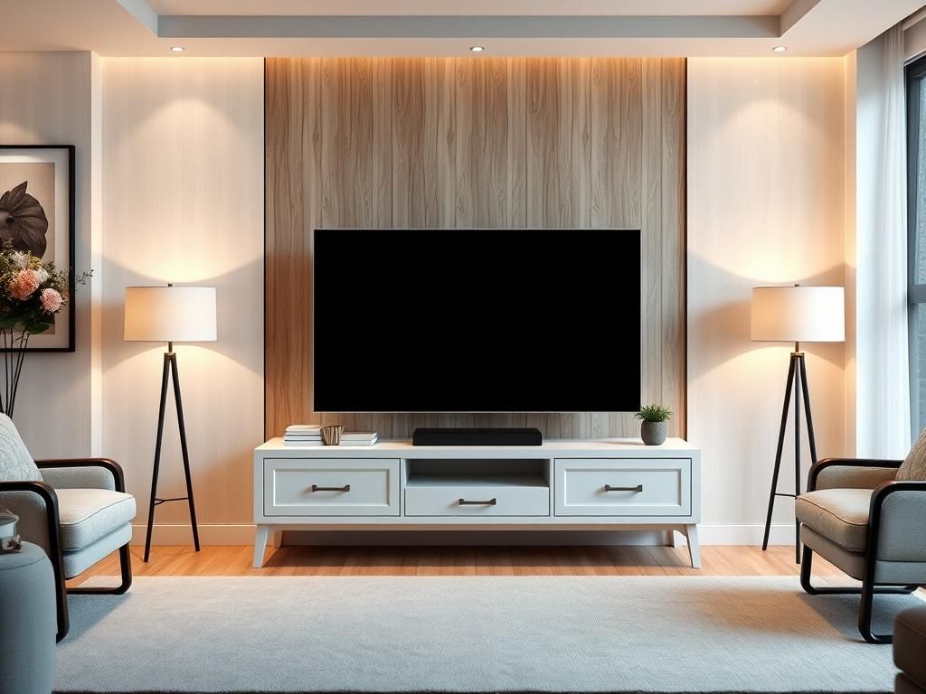 نقد و بررسی میز تلویزیون چوبی سفید (رنگ خاص پسندان)