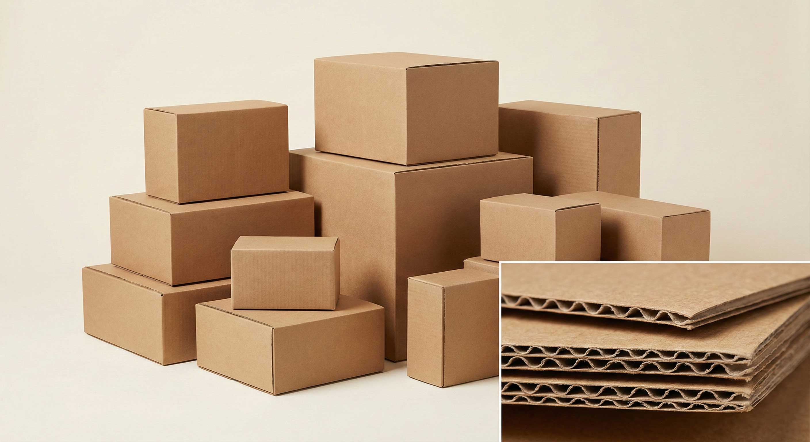 انواع کارتن پستی سه لایه و پنج لایه