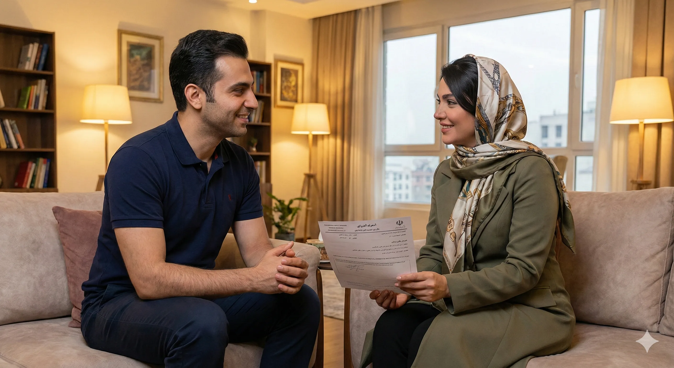 لبخند رضایت و بهبودی بیمار پس از اتمام جلسات توانبخشی و فیزیوتراپی در منزل تهران با تیم مجرب مرکز پرستاری آبادیس