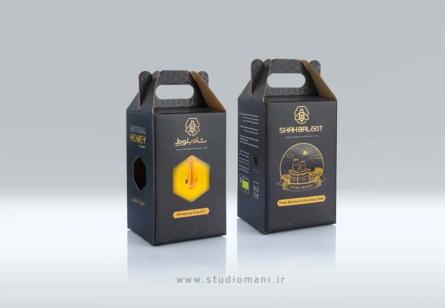 طراحی بسته بندی استودیو مانی