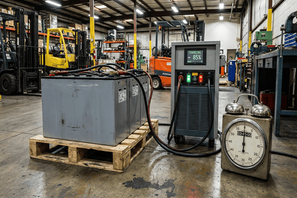 بهترین زمان برای شارژ باتری لیفتراک