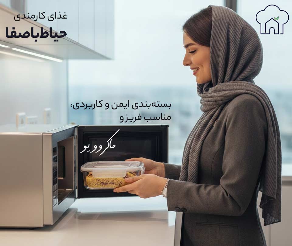 بسته‌بندی ایمن و کاربردی، مناسب فریز و ماکروویو