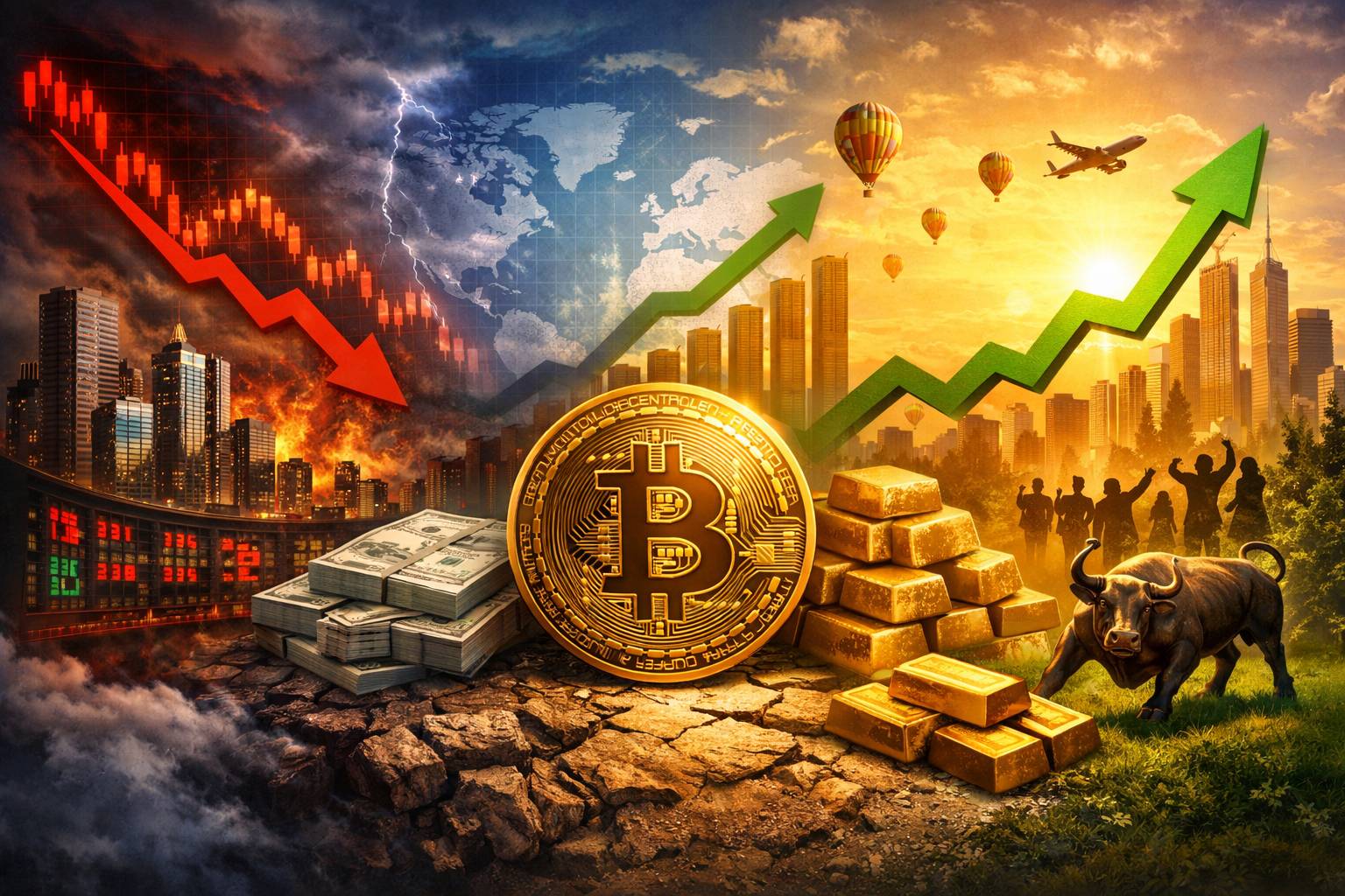 بررسی همبستگی قیمت بیت کوین با سایر بازارهای مالی