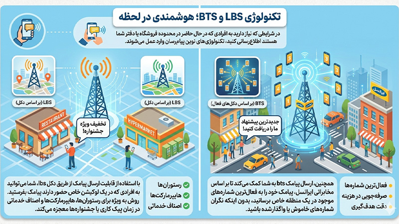 تکنولوژی lbs و bts