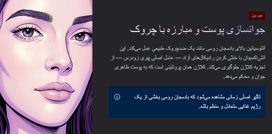 جوانسازی پوست از فواید بادمجان رومی برای پوست