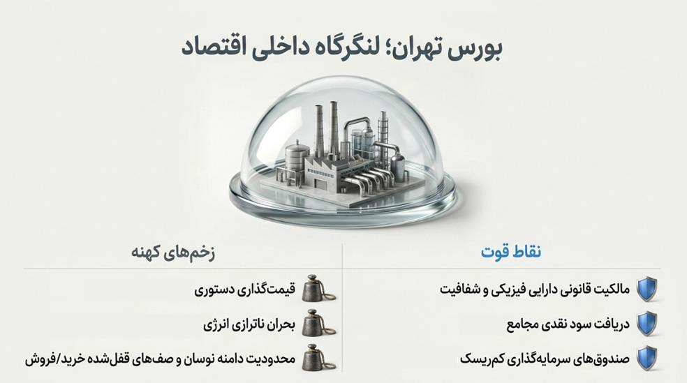 نقاط قوت و ضعف بورس