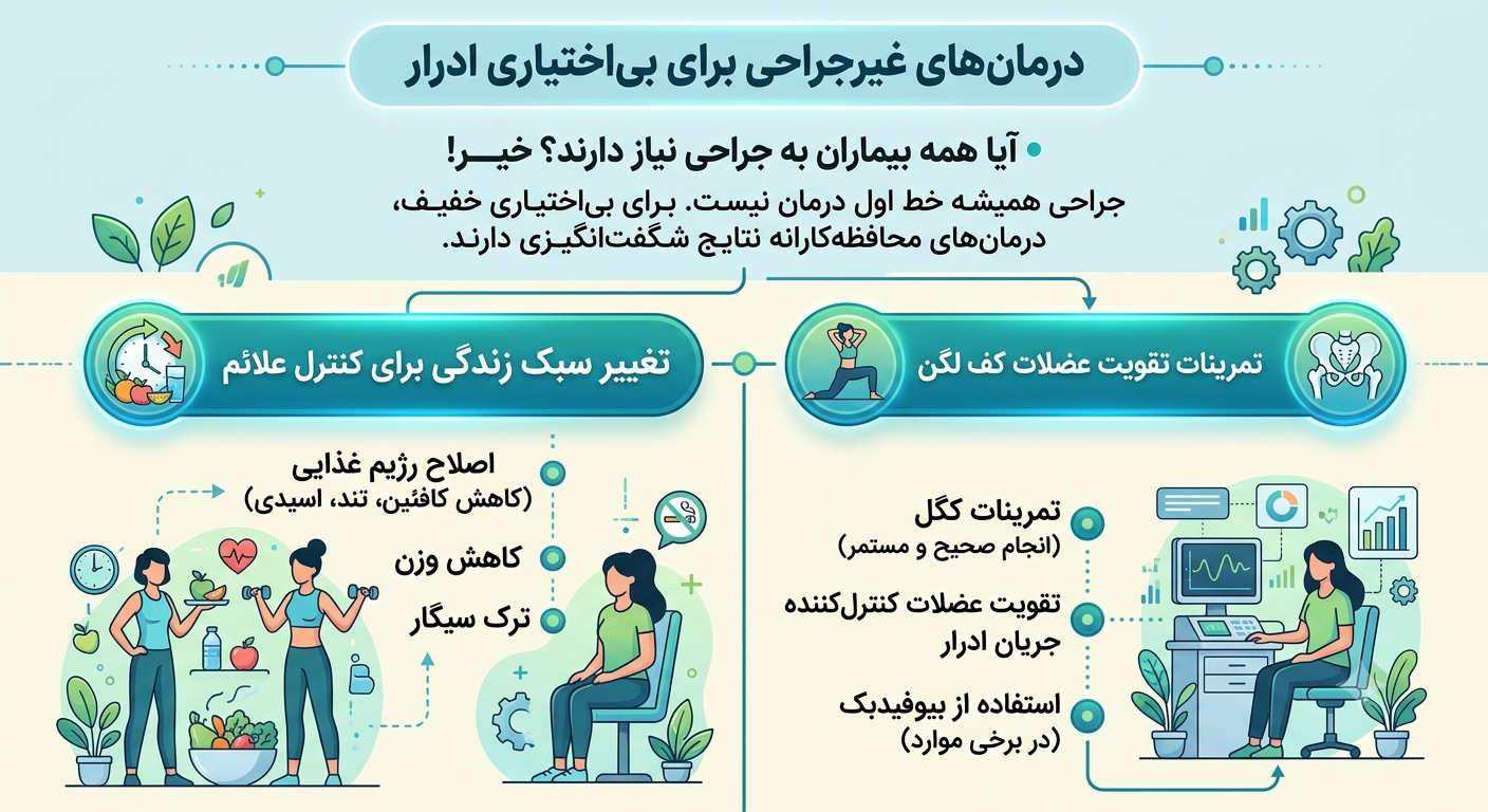 چه زمانی باید به فکر جراحی بی اختیاری ادرا باشیم