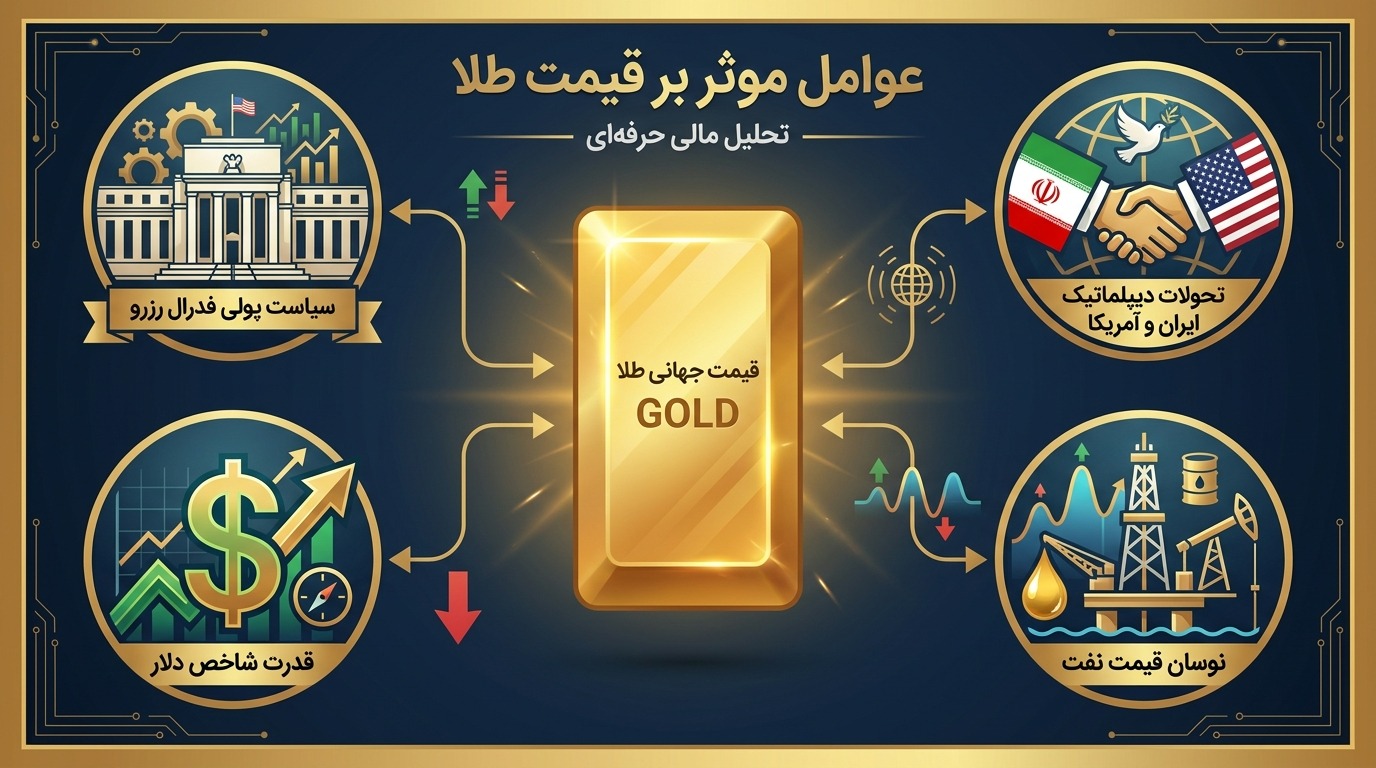 عوامل موثر بر قیمت طلا