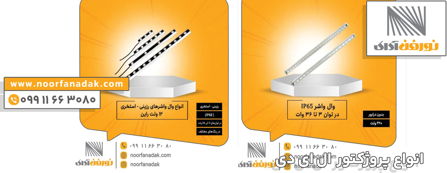 انواع پروژکتور ال ای دی و کاربرد آنها