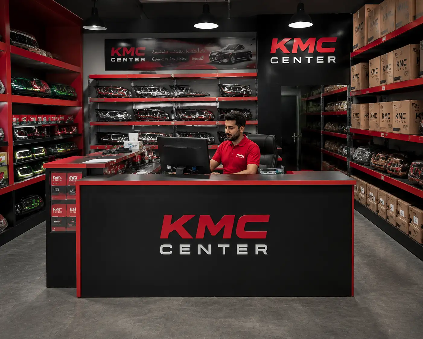 فروشگاه کی ام سی سنتر خرید چراغ خطر گلگیر راست KMC J7