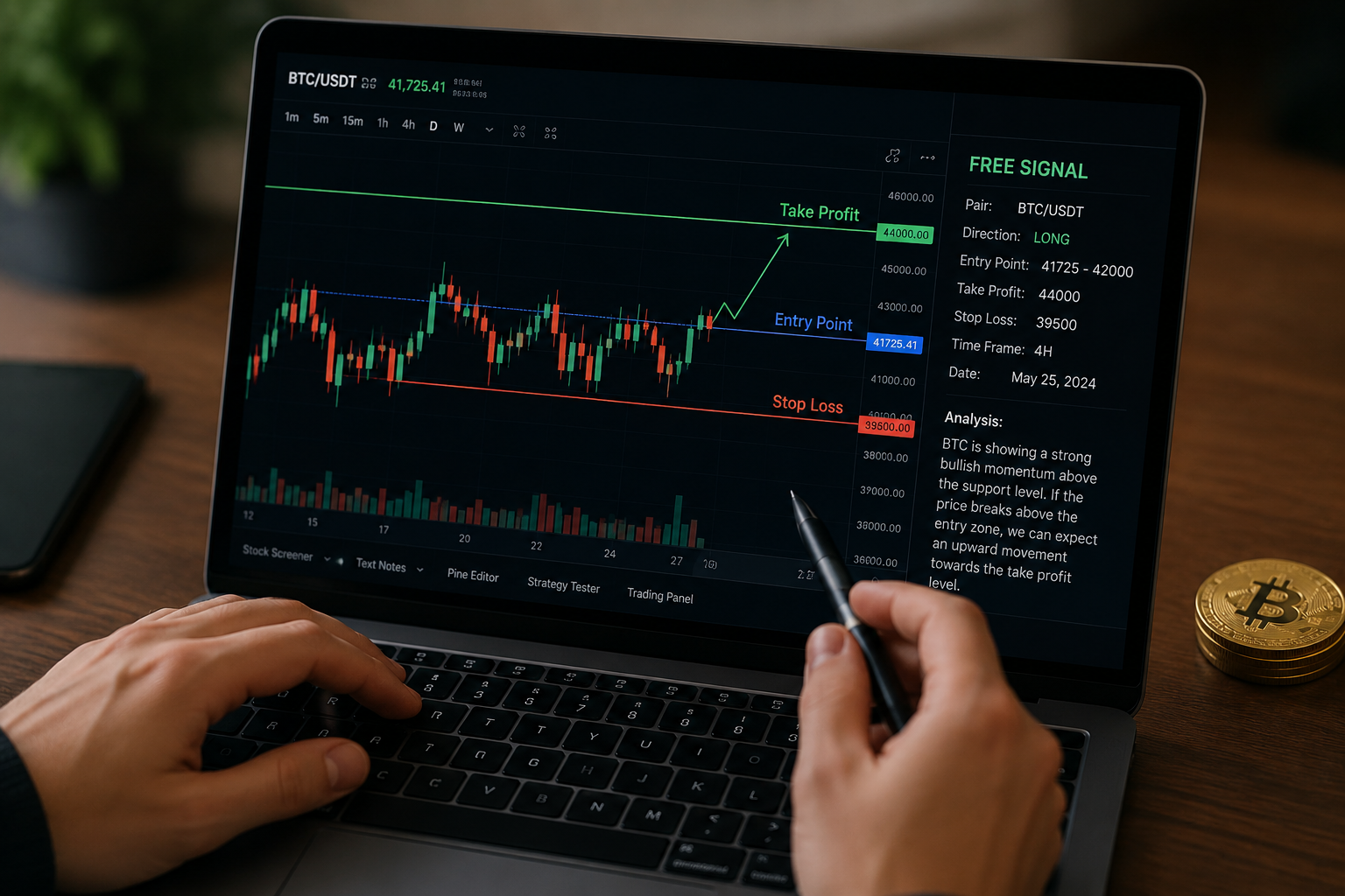 نمودار سیگنال ارز دیجیتال