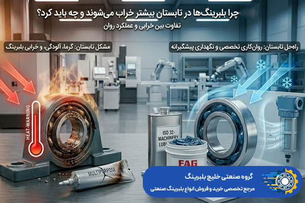 دلیل اصلی خرابی بلبرینگ‌ها در فصل گرما - خلیج بلبرینگ