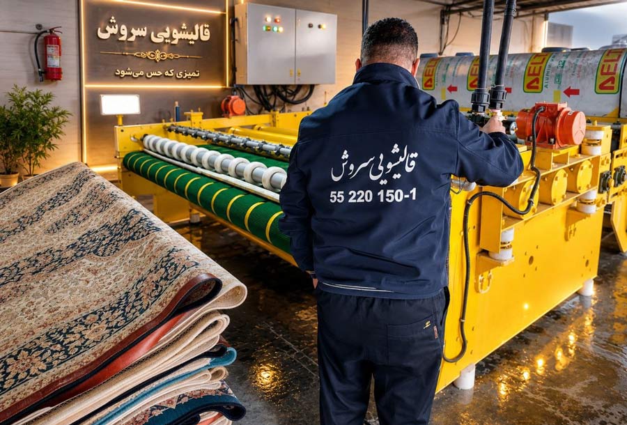 یکی از بهترین قالیشویی‌های مجاز تهران: قالیشویی سروش