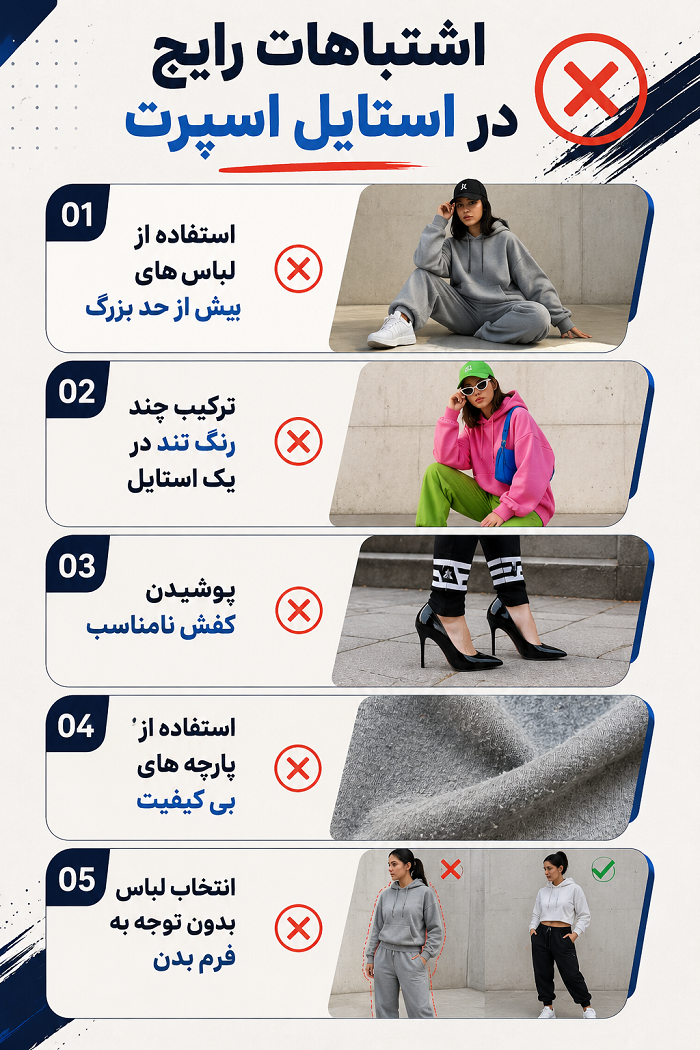 اشتباهات رایج در استایل اسپرت