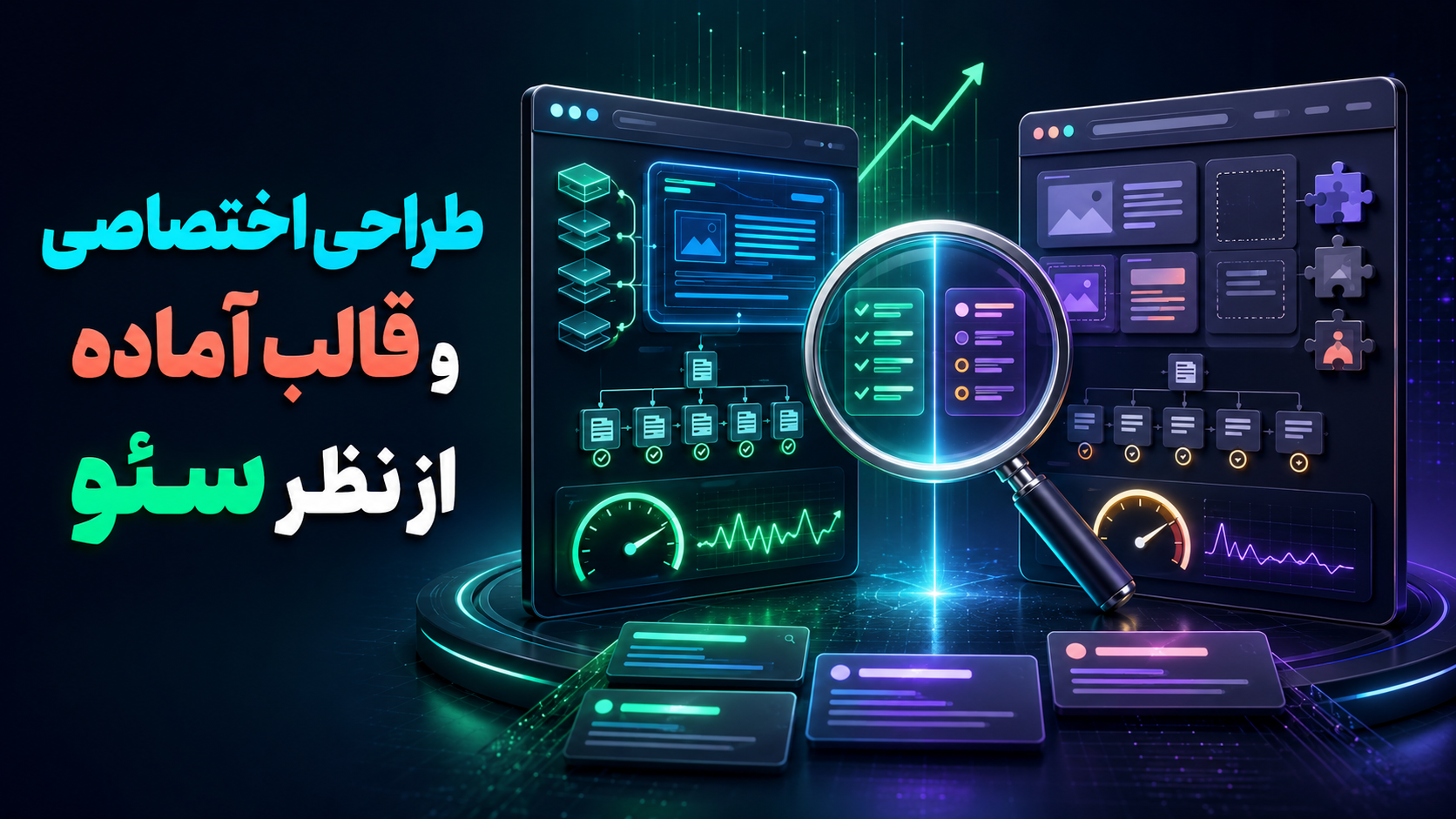 طراحی اختصاصی و قالب آماده از نظر سئو