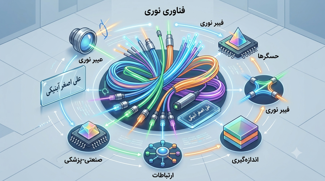 رویکرد پژوهشی علی اصغر آبنیکی به سامانه های نوری