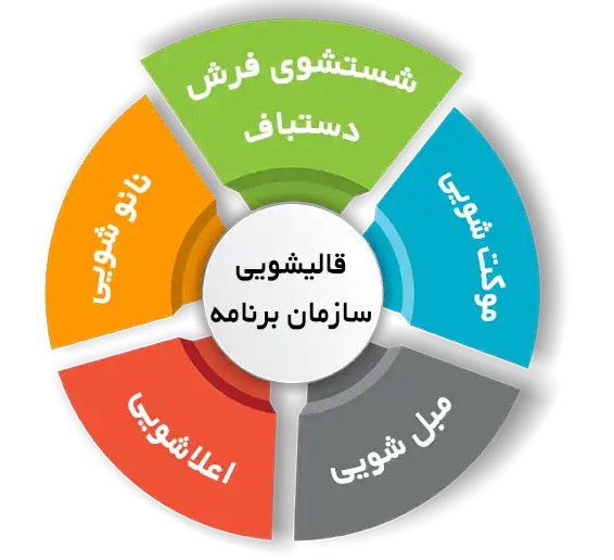 انواع خدمات فرش شویی در قالیشویی سازمان برنامه