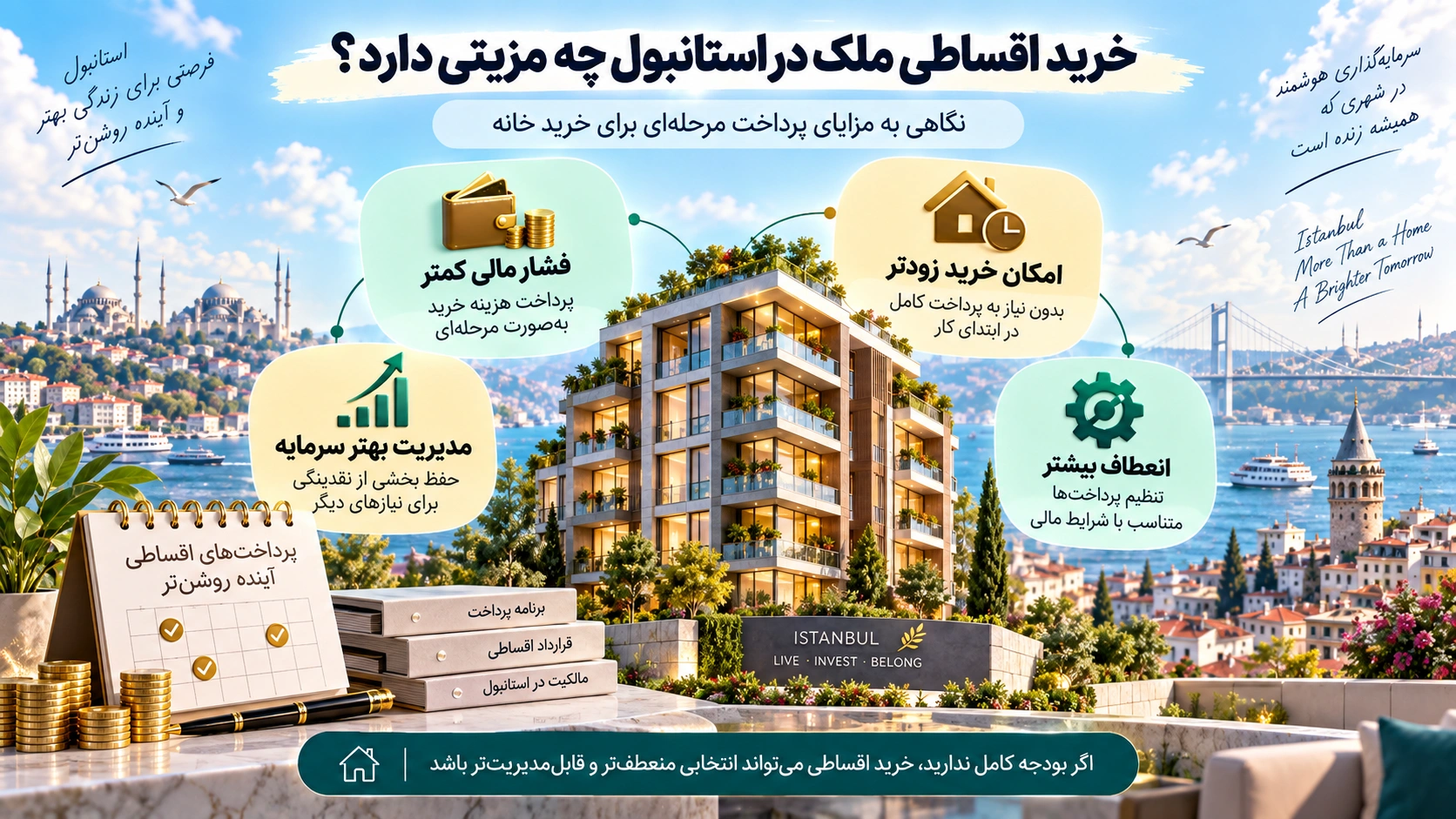 خرید اقساطی ملک در استانبول چه مزیتی دارد؟