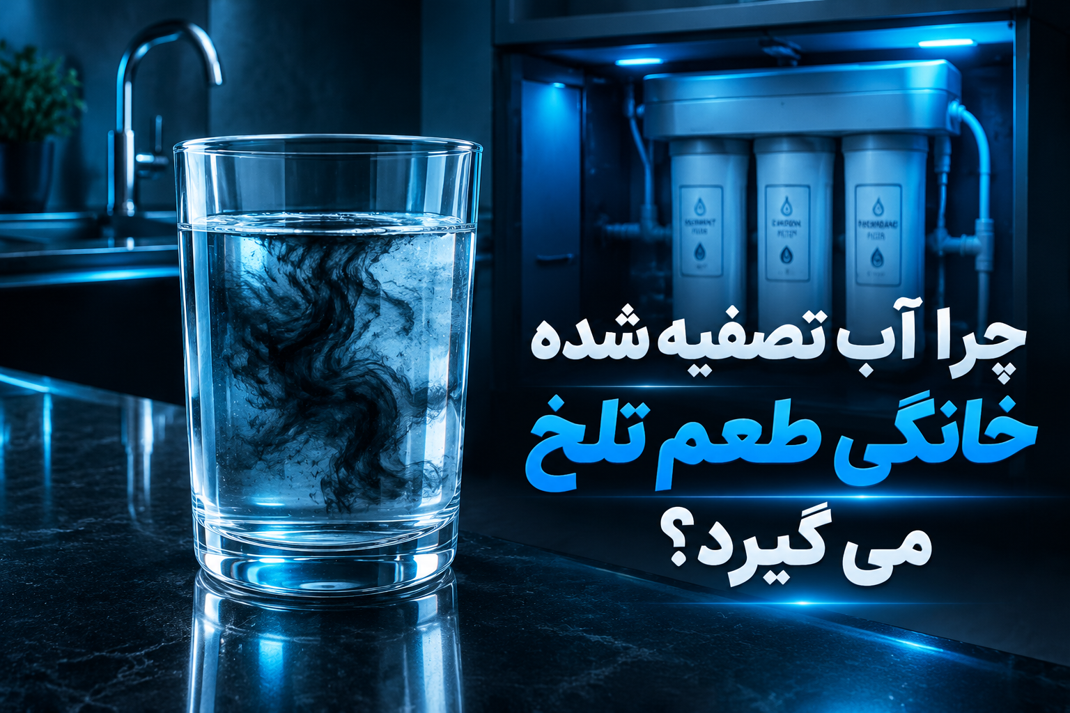 چرا آب تصفیه شده خانگی طعم تلخ می گیرد؟