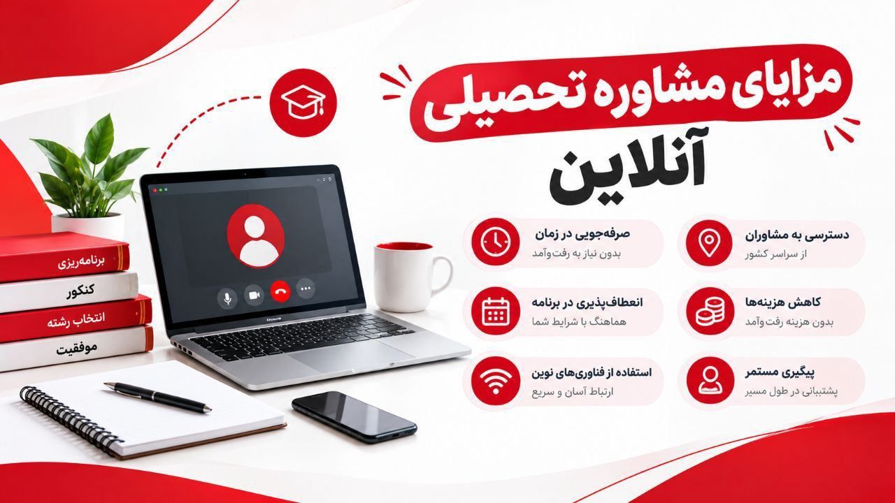 مزایای مشاوره تحصیلی آنلاین