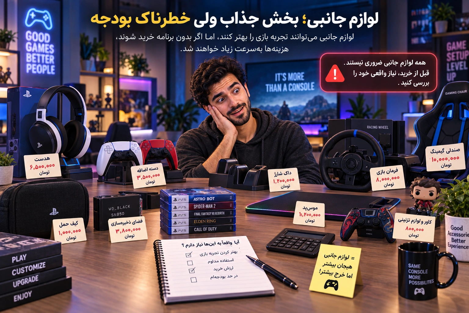 لوازم جانبی؛ بخش جذاب ولی خطرناک بودجه