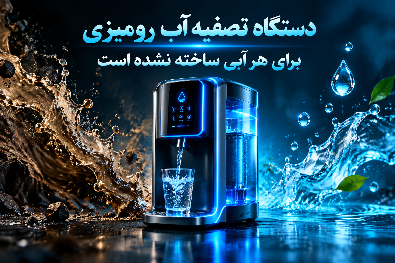 هشدار دوم: دستگاه تصفیه آب رومیزی برای هر آبی ساخته نشده است!