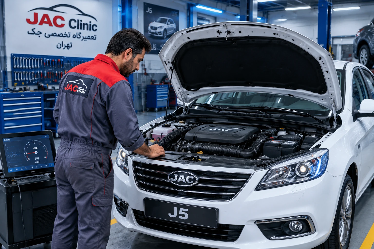 لرزش موتور جک j5 چه علتی دارد