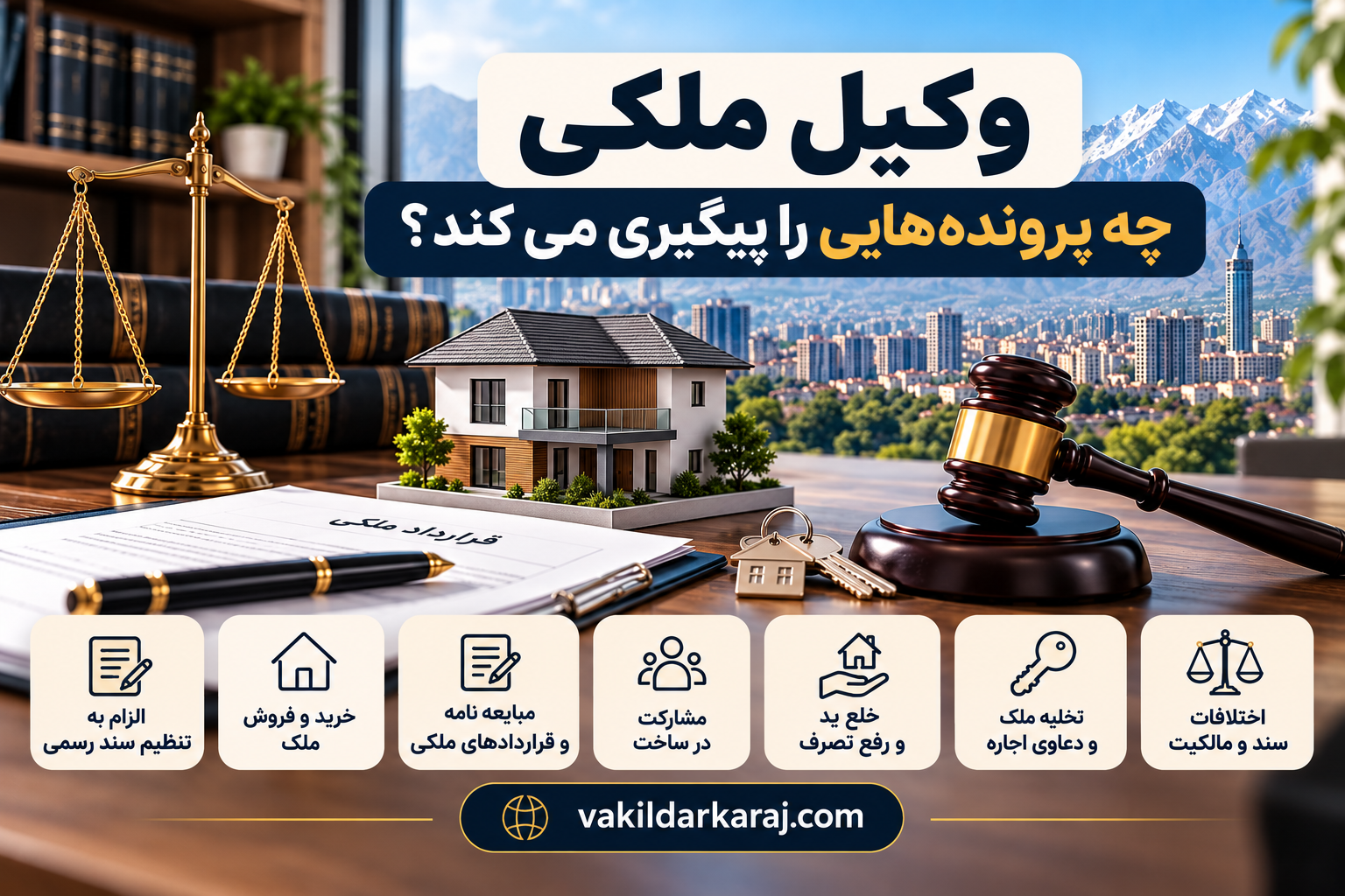 وکیل ملکی چه پرونده هایی را پیگیری می کند؟