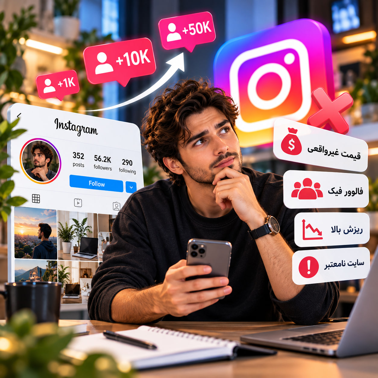 اشتباهات رایج در خرید فالوور واقعی اینستاگرام