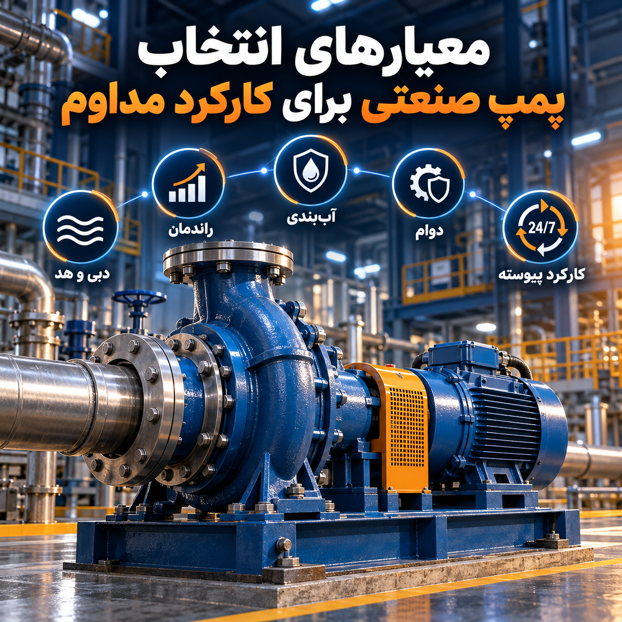 انتخاب پمپ صنعتی